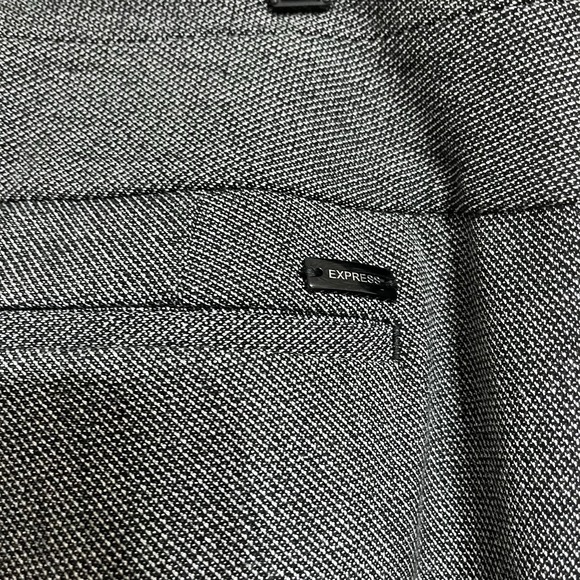Express Editor Gray Flare Trouser Pants Size 12 R Gray Mid Rise Work Wear - Picture 11 of 11